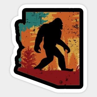 Bigfoot Retro Vintage Sasquatch Arizona Sticker